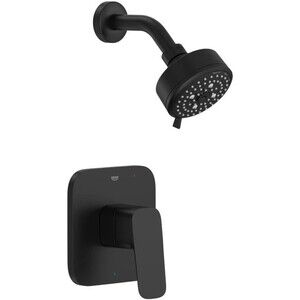 Grohe 1053802430 Cubeo Pressure Balance Valve Tub/Shower Trim Kit, Matte Black
